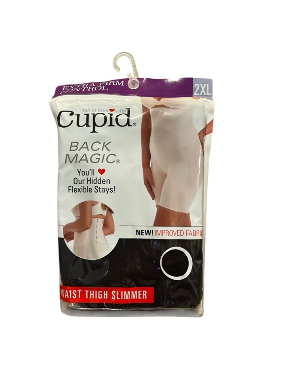 *NFS*NEW Cupid Extra Firm Control Back Magic Hi Waist Thigh Slimmer Black 2XL